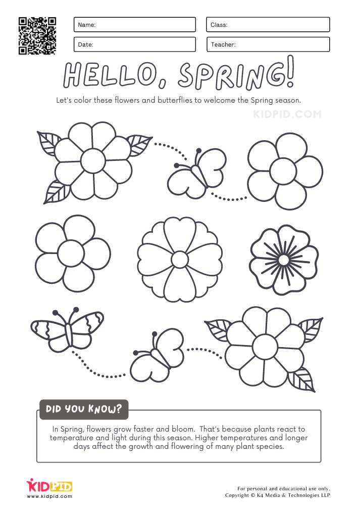FREE Printable Spring Worksheets For Preschool My Nerdy Teacher 