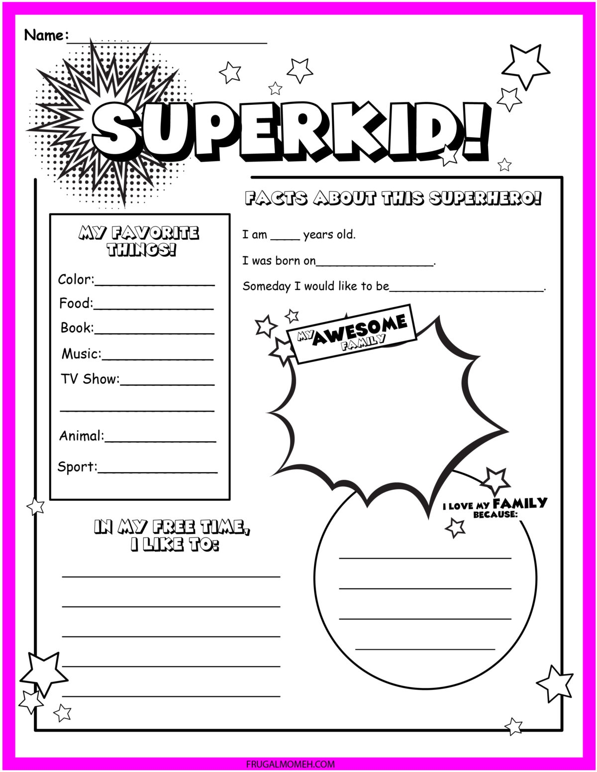 FREE Printable Superhero Worksheets Activity Sheets Frugal Mom Eh 