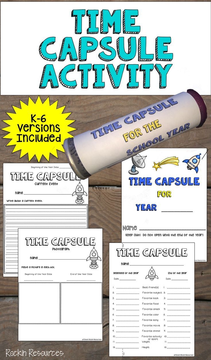 Free Printable Time Capsule Template Content Calendar Template
