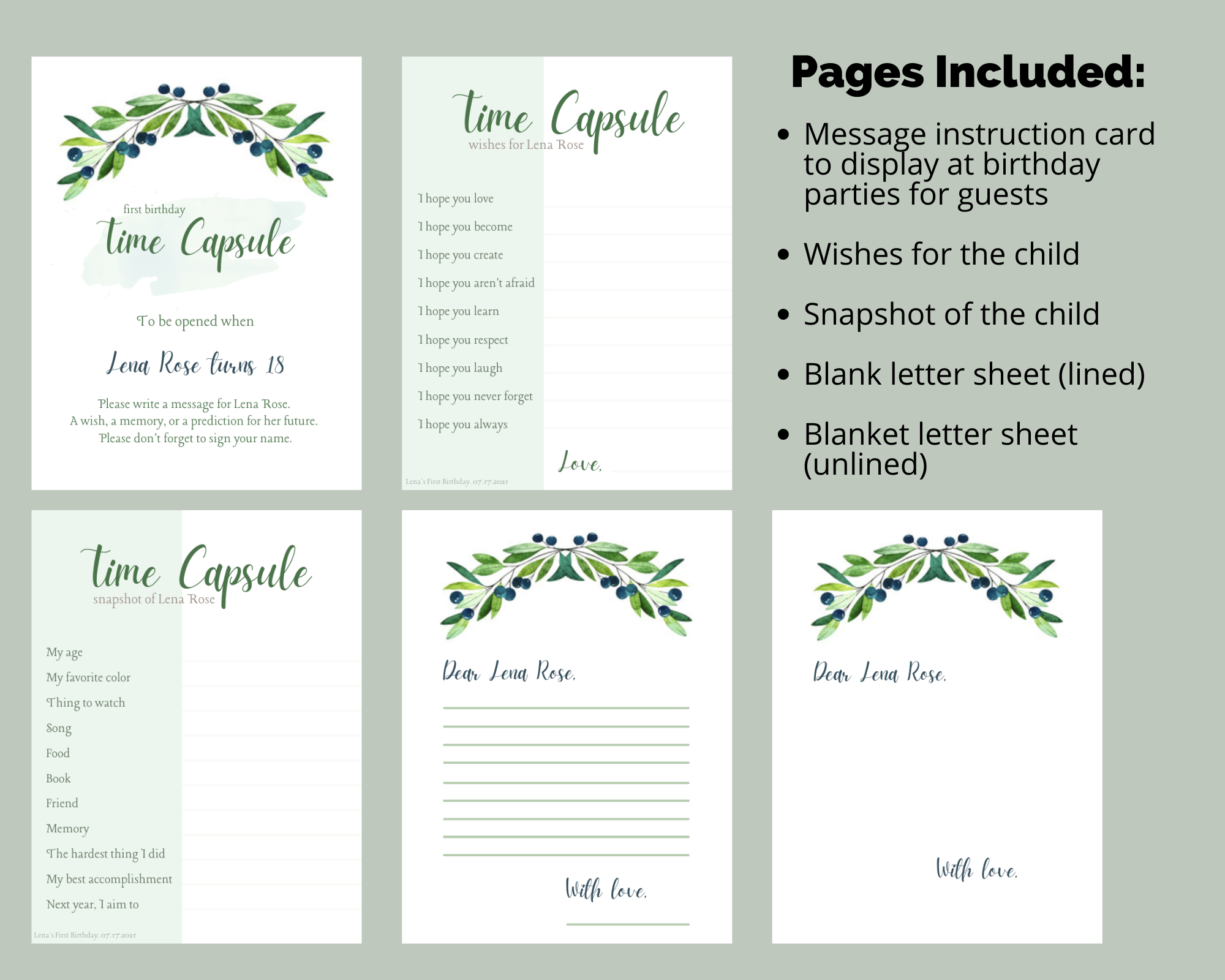 Free Printable Time Capsule Template Printable Templates