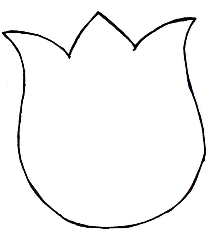 Free Printable Tulip Flower Template Printable Templates