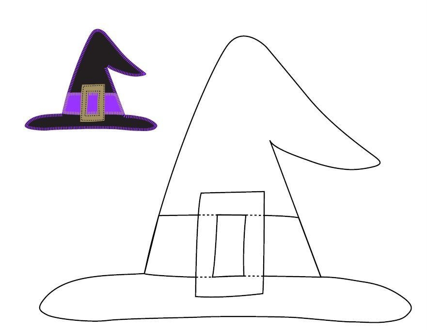 Free Printable Witch Hat Template