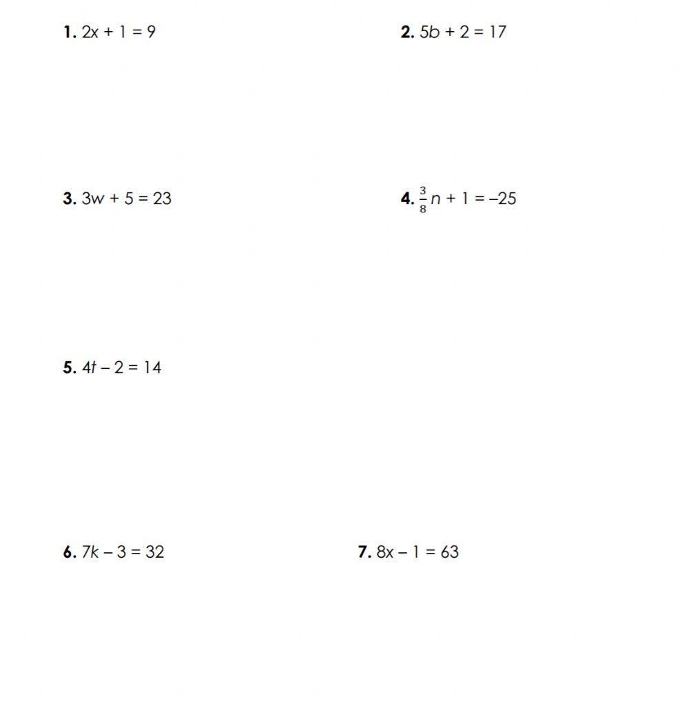 Free Solving Equations Worksheet Download Free Solving Equations 