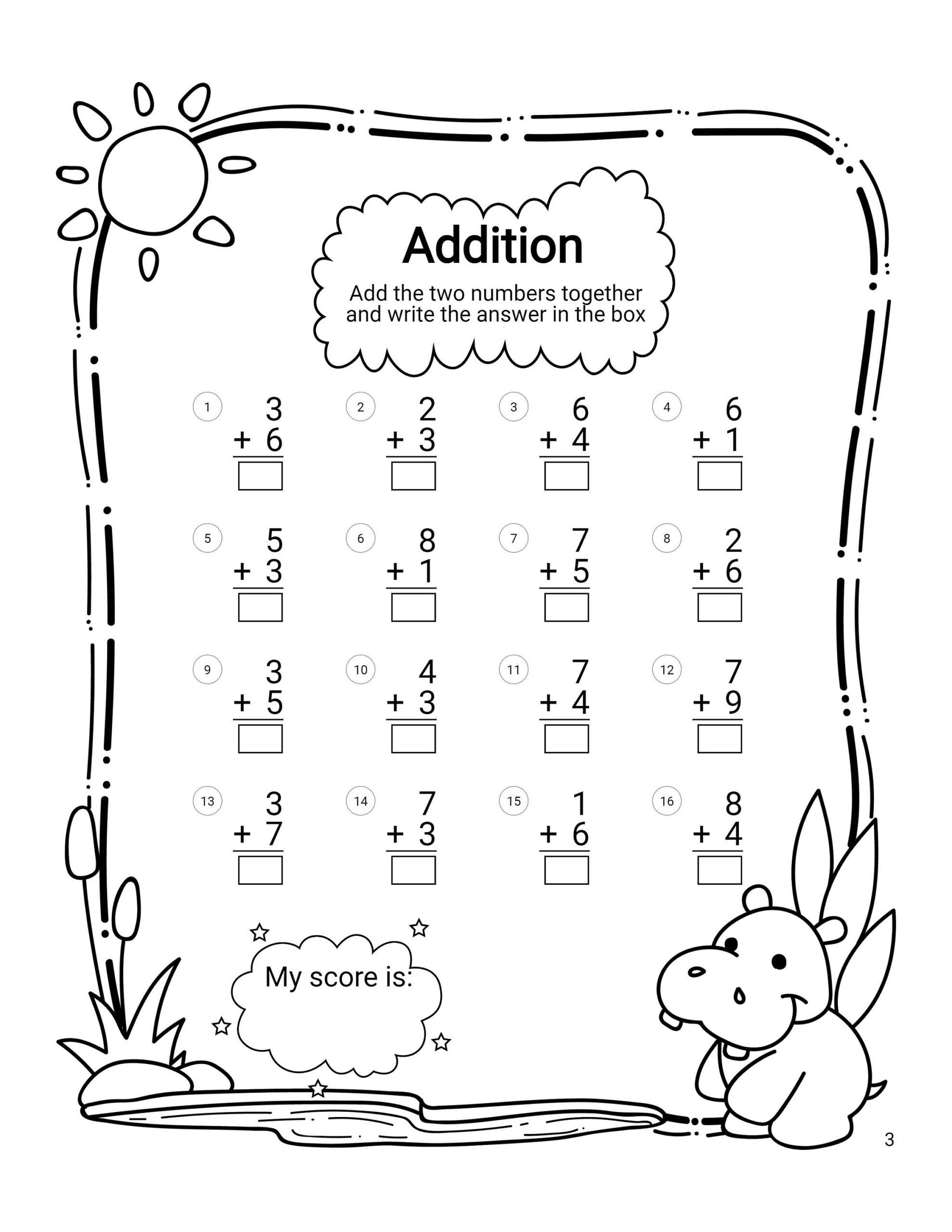 FREE Subtraction Worksheets With Pictures For Kindergarten Pdf 