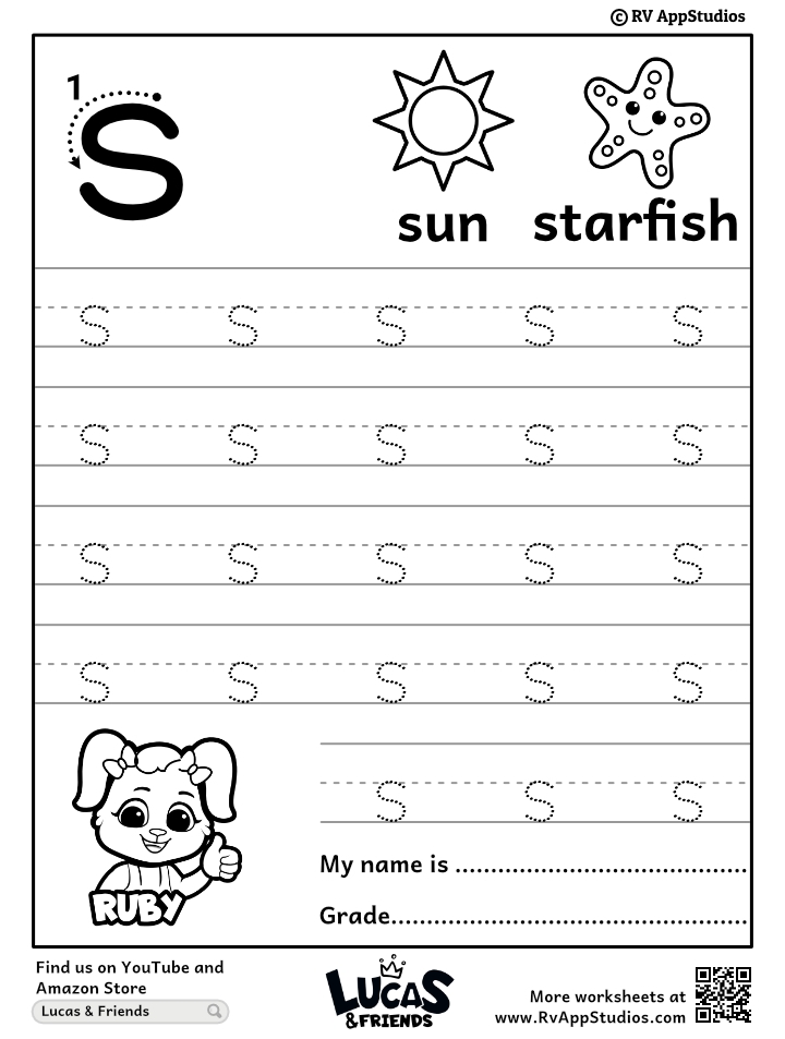 Free Tracing Letter S Worksheet Worksheets Library