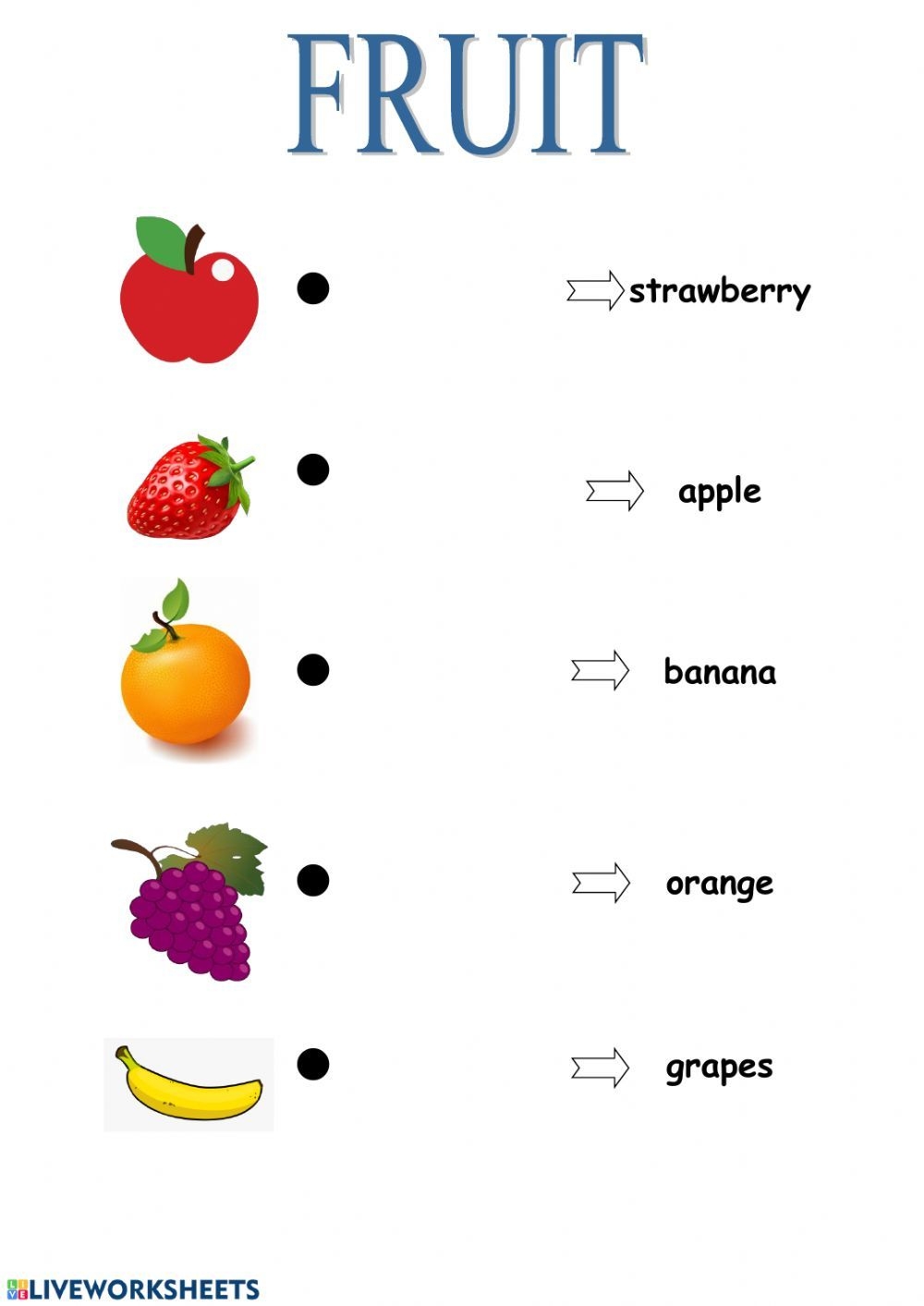 Fruit Smart Junior 1 Interactive Worksheet English Worksheets For 