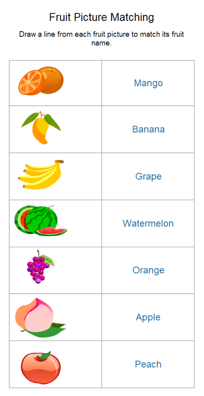 Fruit Worksheet Free Fruit Worksheet Templates