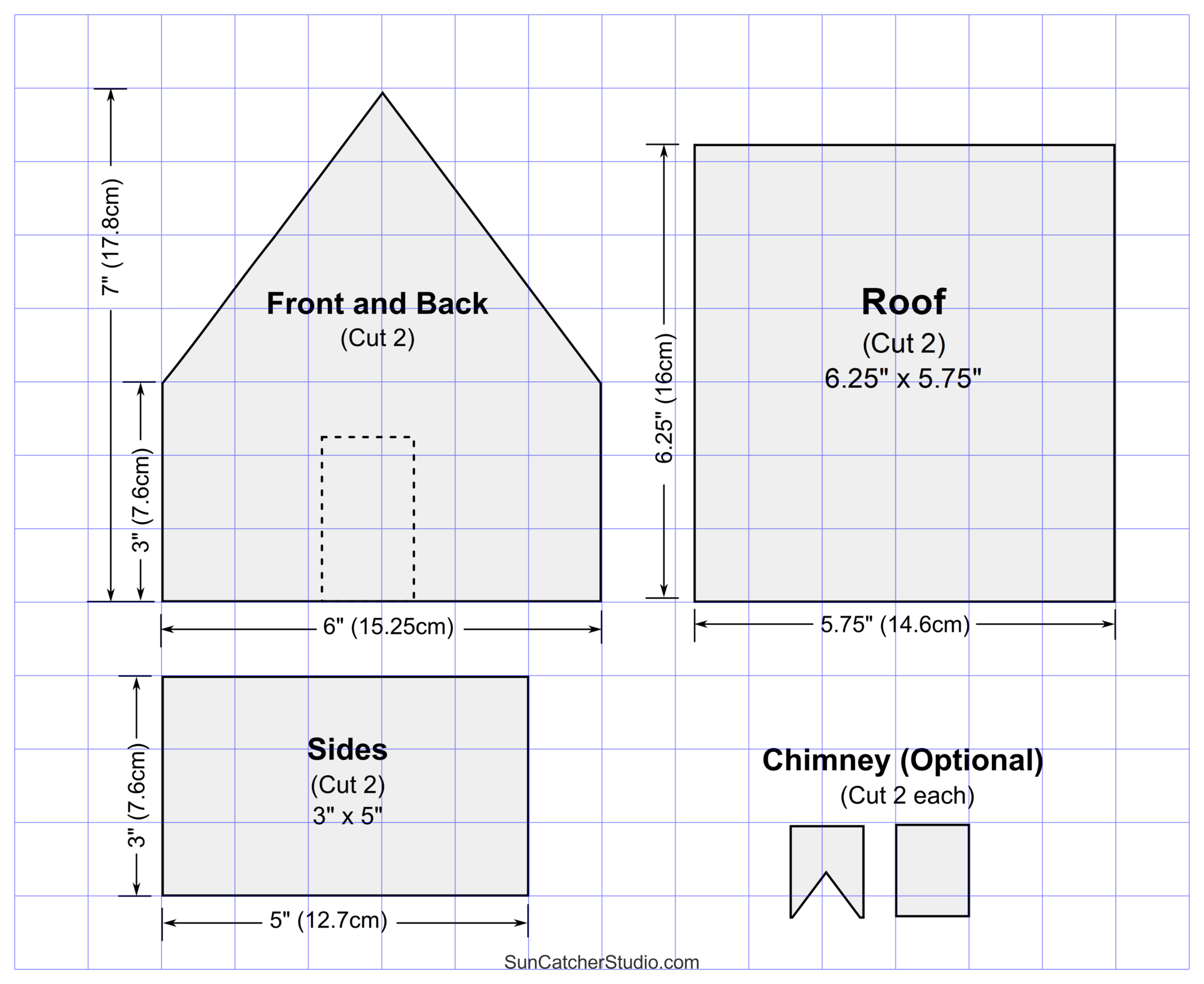 Gingerbread House Templates Printable Patterns Stencils Free 