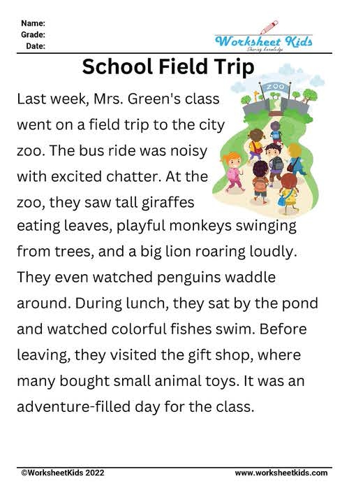 Grade 1 Reading Comprehension Worksheets Worksheetspack Coronaforo