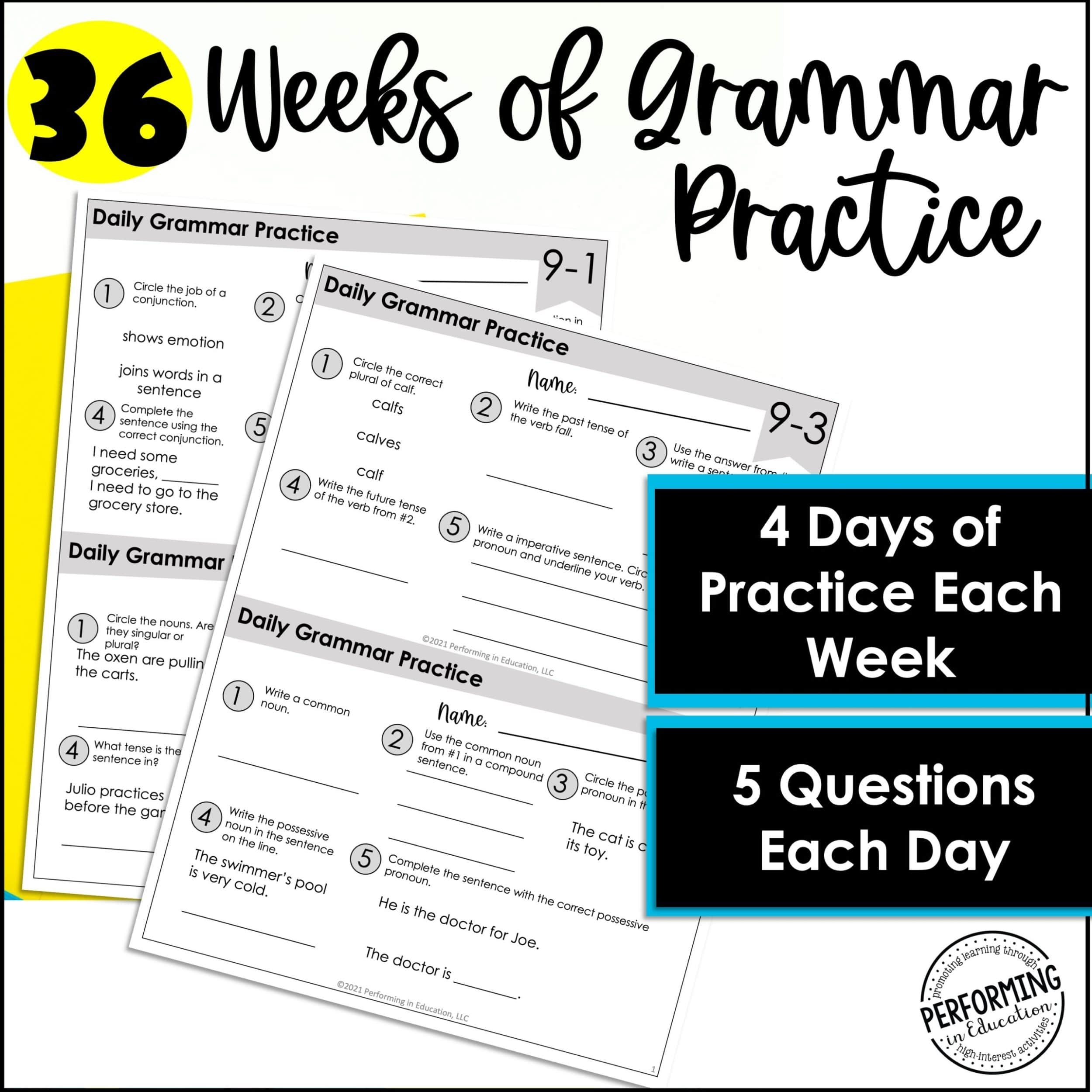 Grammar Worksheets For January 2nd 3rd Grade Distance Learning