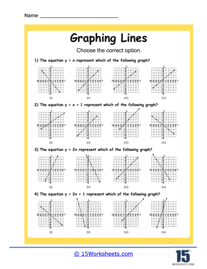 Graphing Lines Worksheets 15 Worksheets Worksheets Library