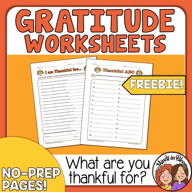 Gratitude Worksheets Cultivate Thankfulness Positivity