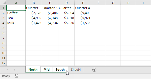 Group Worksheets In Excel Easy Excel Tutorial