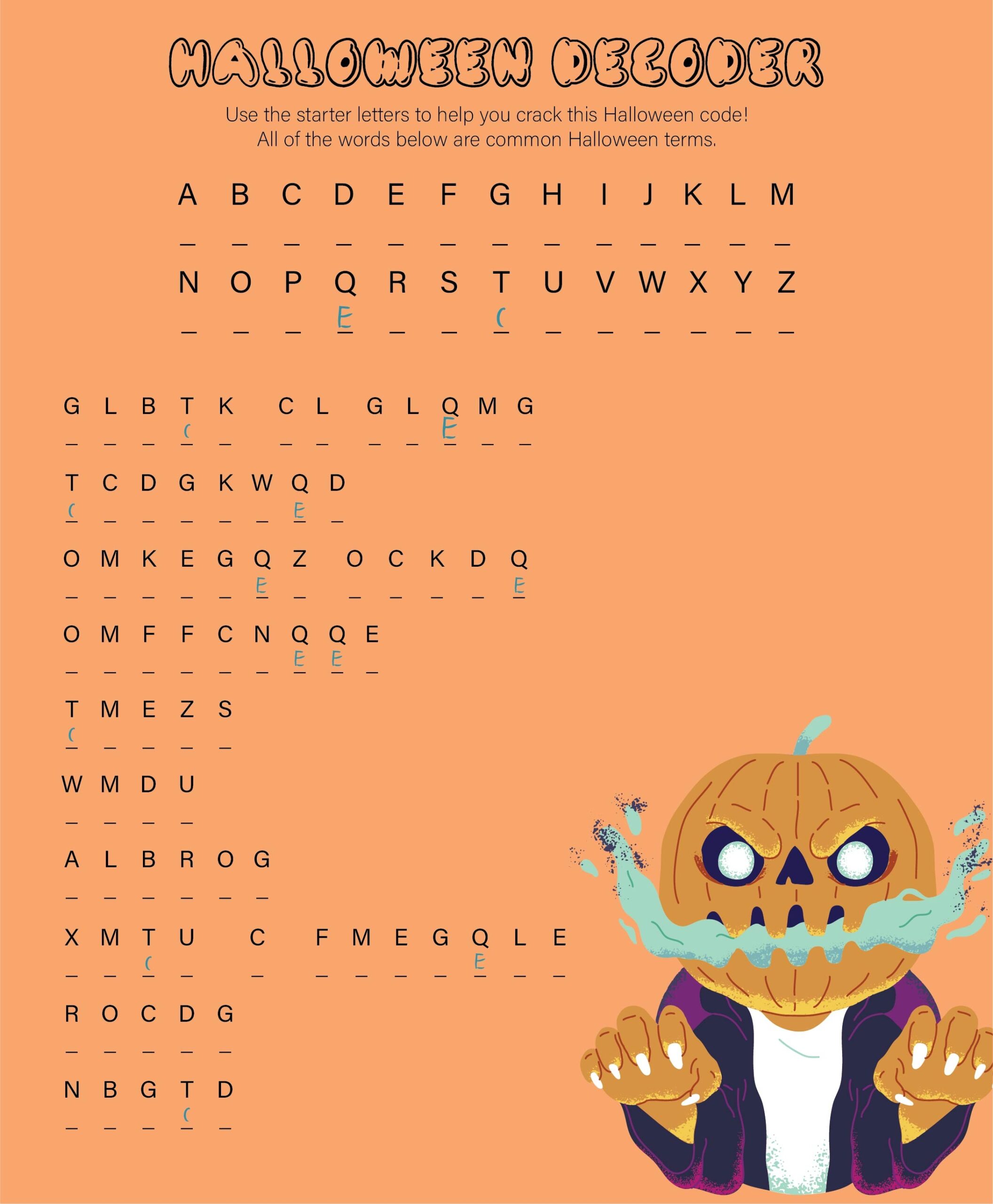 Halloween Activity Sheets Printable