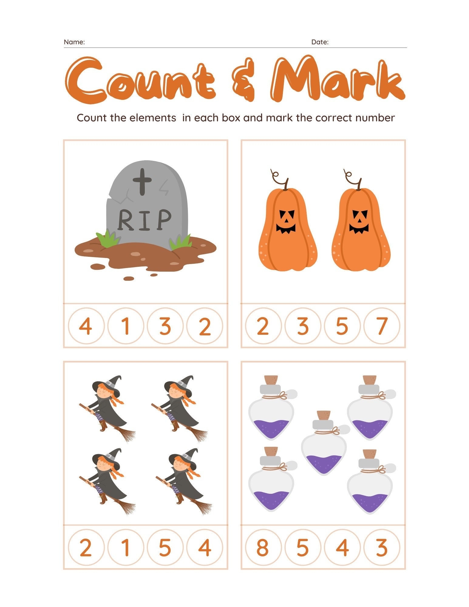 Halloween Math Worksheet How Many Made By Teachers Worksheets