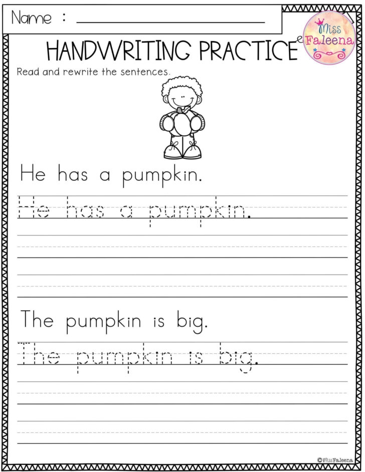 Handwriting Worksheets For Kindergarten Pdf Handwriting Worksheets