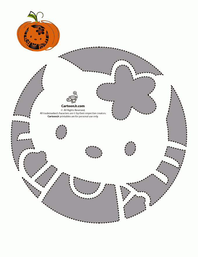 Hello Kitty Pumpkin Carving Templates Free Printable Printable 