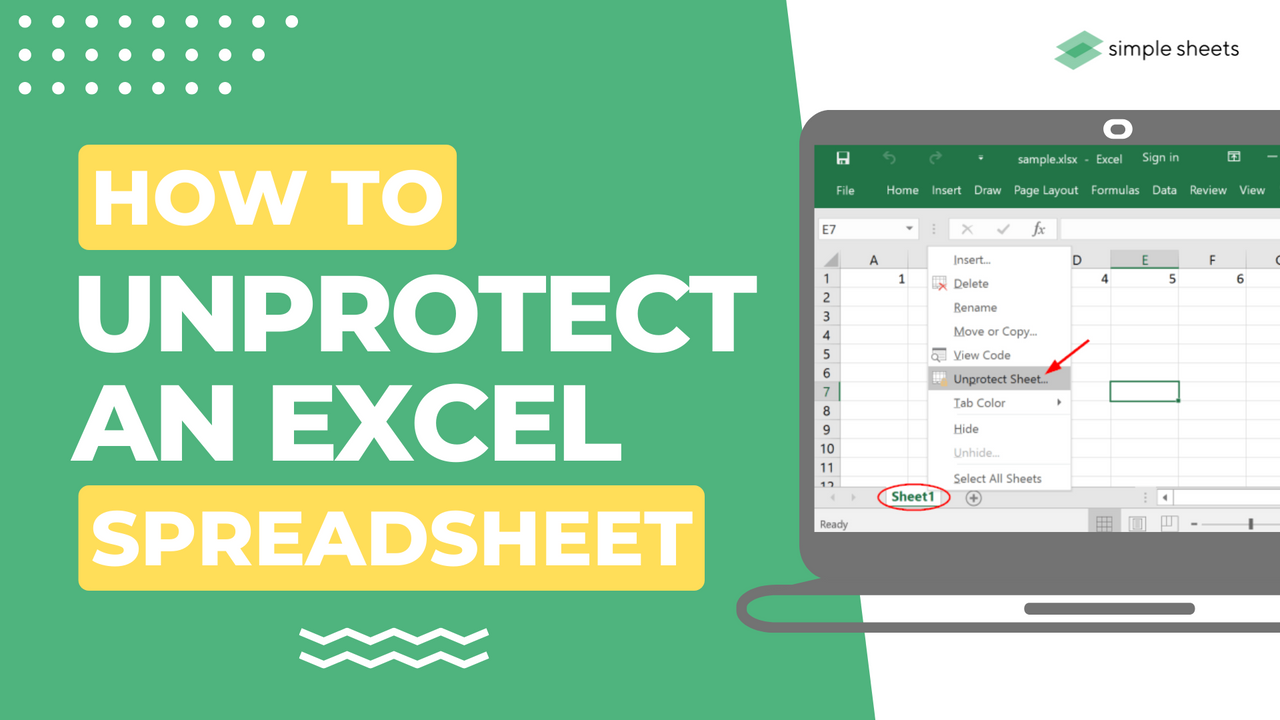 How To Unprotect An Excel Spreadsheet Worksheets Library