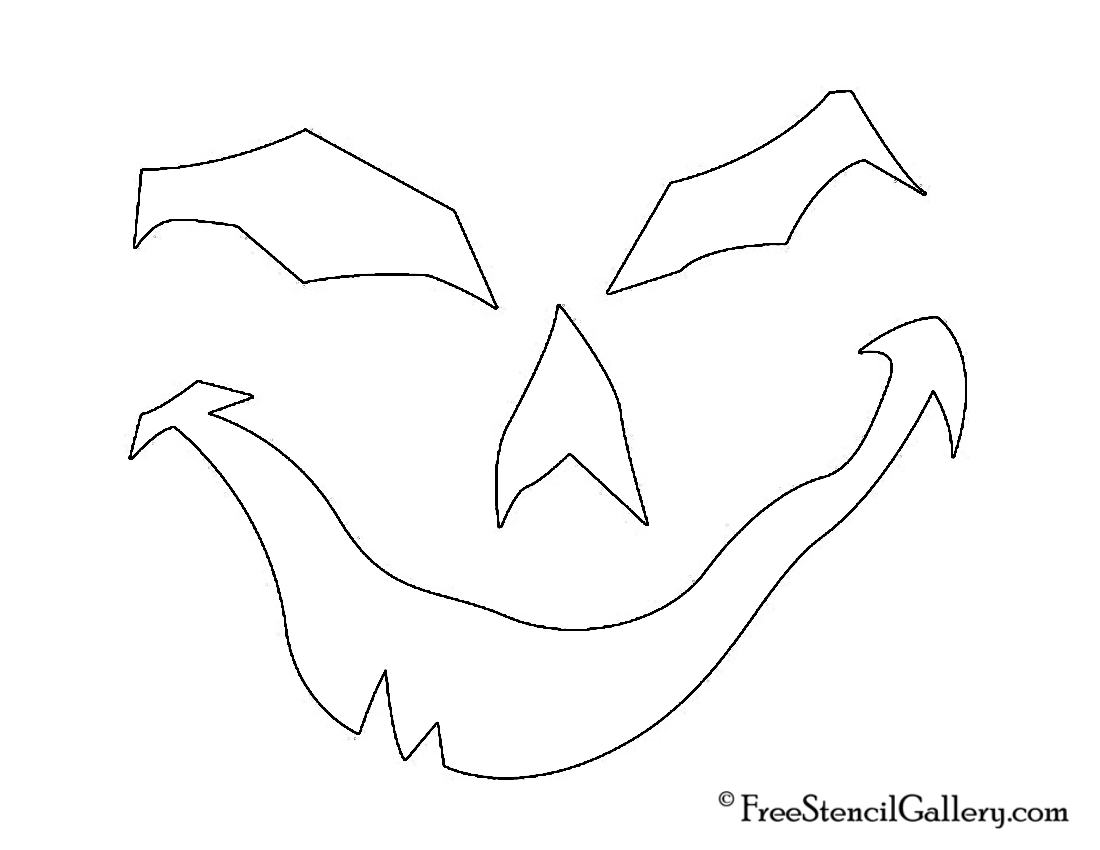 Jack O Lantern Face 27 Free Stencil Gallery