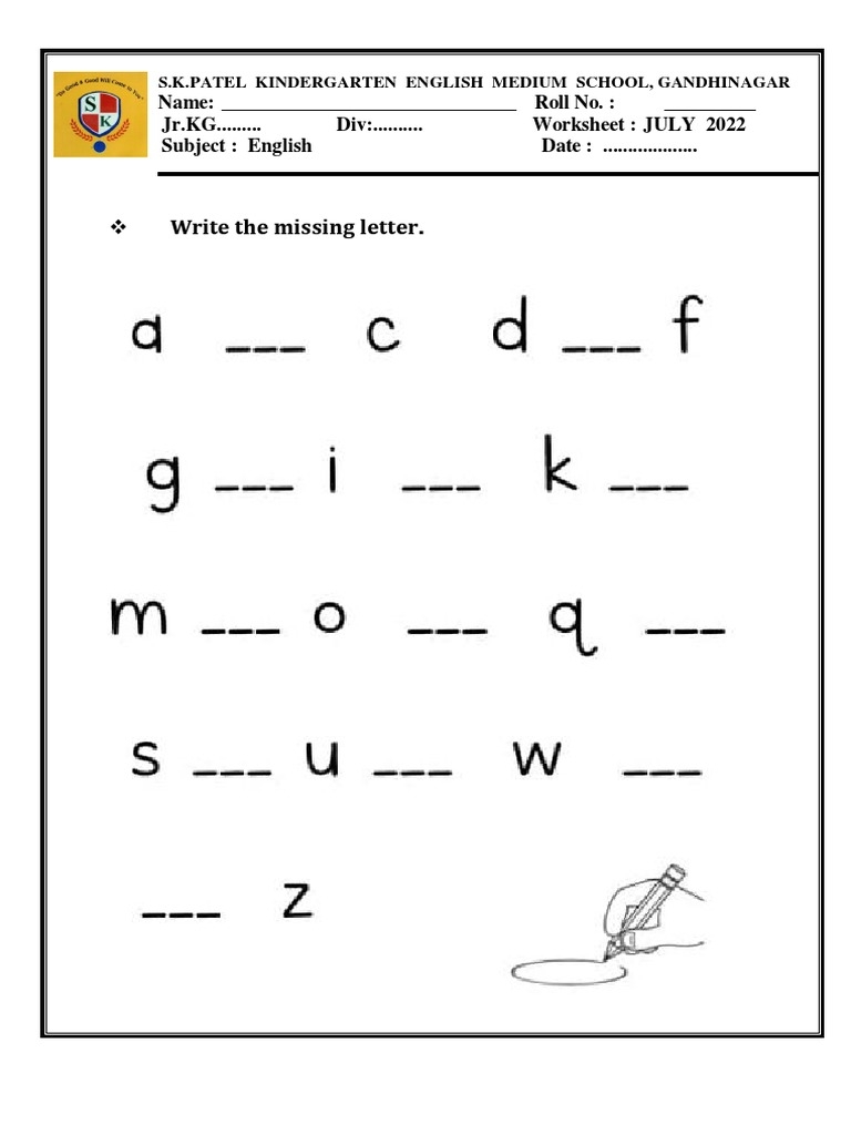 JR KG July Worksheet PDF Plants Worksheets Library