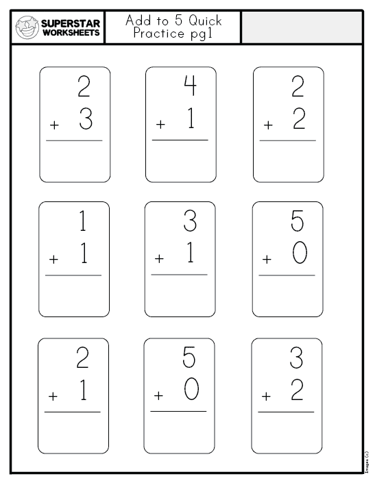 Kindergarten Addition Worksheets Superstar Worksheets Worksheets 