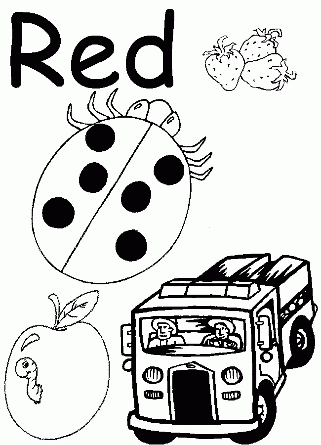 Kindergarten Color Worksheets Coloring Home
