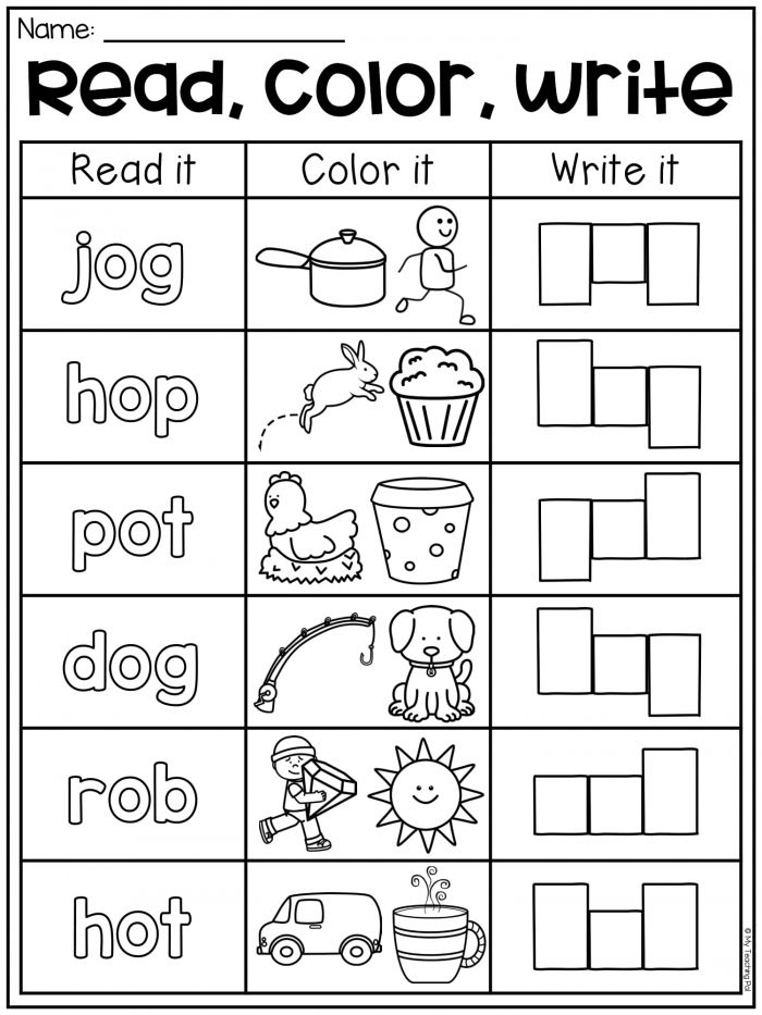 Kindergarten Cvc Worksheets Kindergarten 7bd Artofit