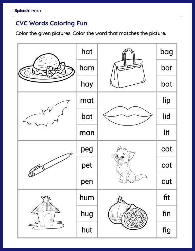 Kindergarten English Worksheets Worksheets Library