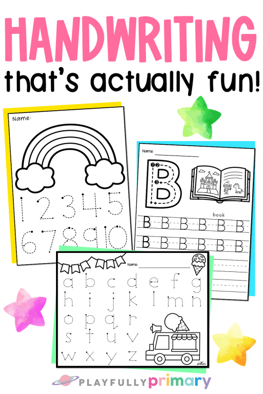 Kindergarten Handwriting Worksheets Fun Effective Practice