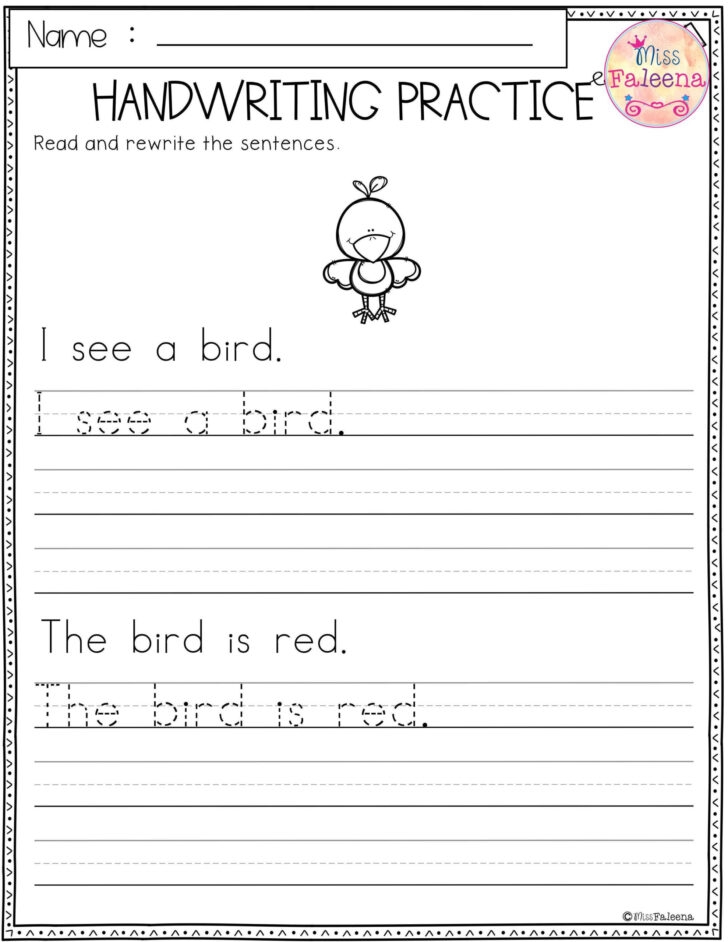 Kindergarten Handwriting Worksheets Make Your Own Handwriting Worksheets