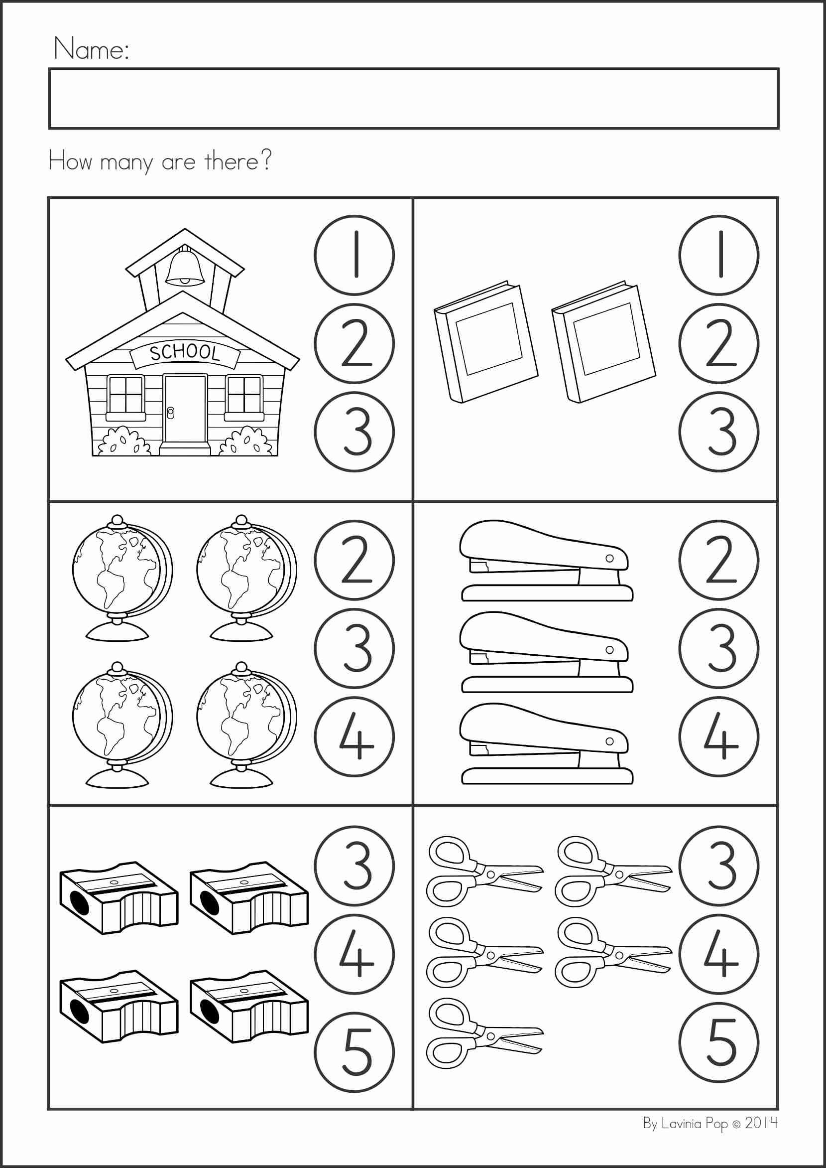 Kindergarten Prep Worksheets Kindergarten