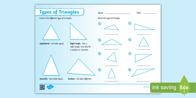 KS2 Types Of Triangle Worksheet teacher Made Twinkl Worksheets 