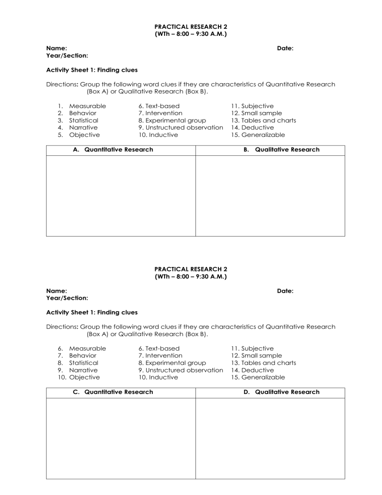 Learning Activity Sheet 1 Learning Activity Sheet Pra Vrogue co