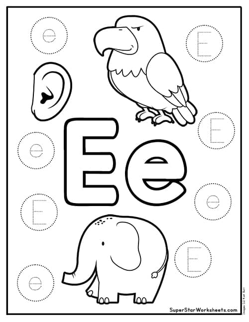 Letter E Worksheet Infoupdate