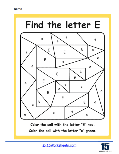 Letter E Worksheet Infoupdate