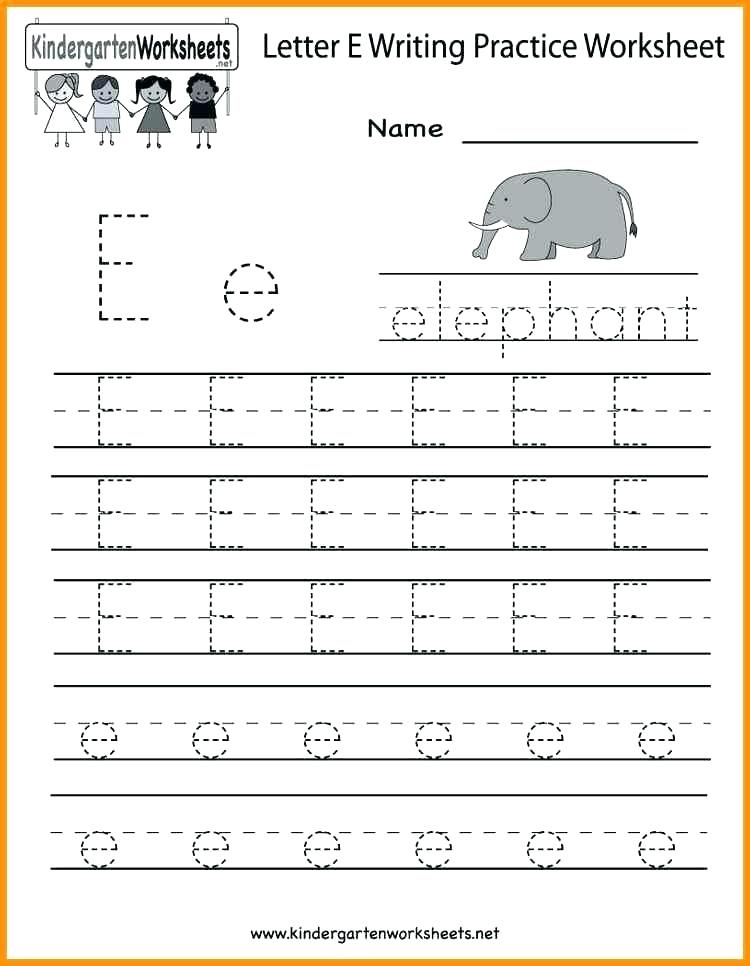 Letter E Worksheets Free Letter Tracing Worksheets