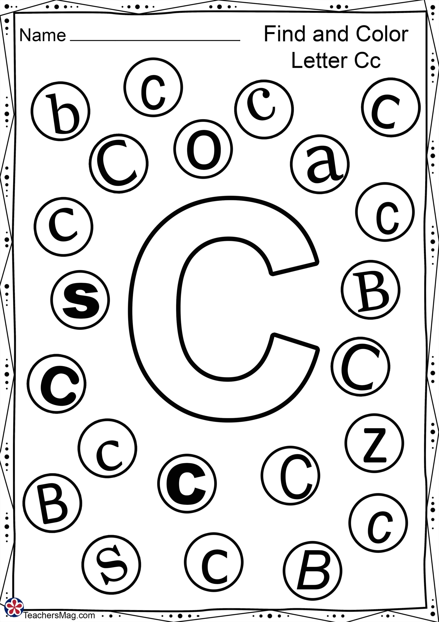 Letter Free Worksheets For Preschool TeachersMag Worksheets 