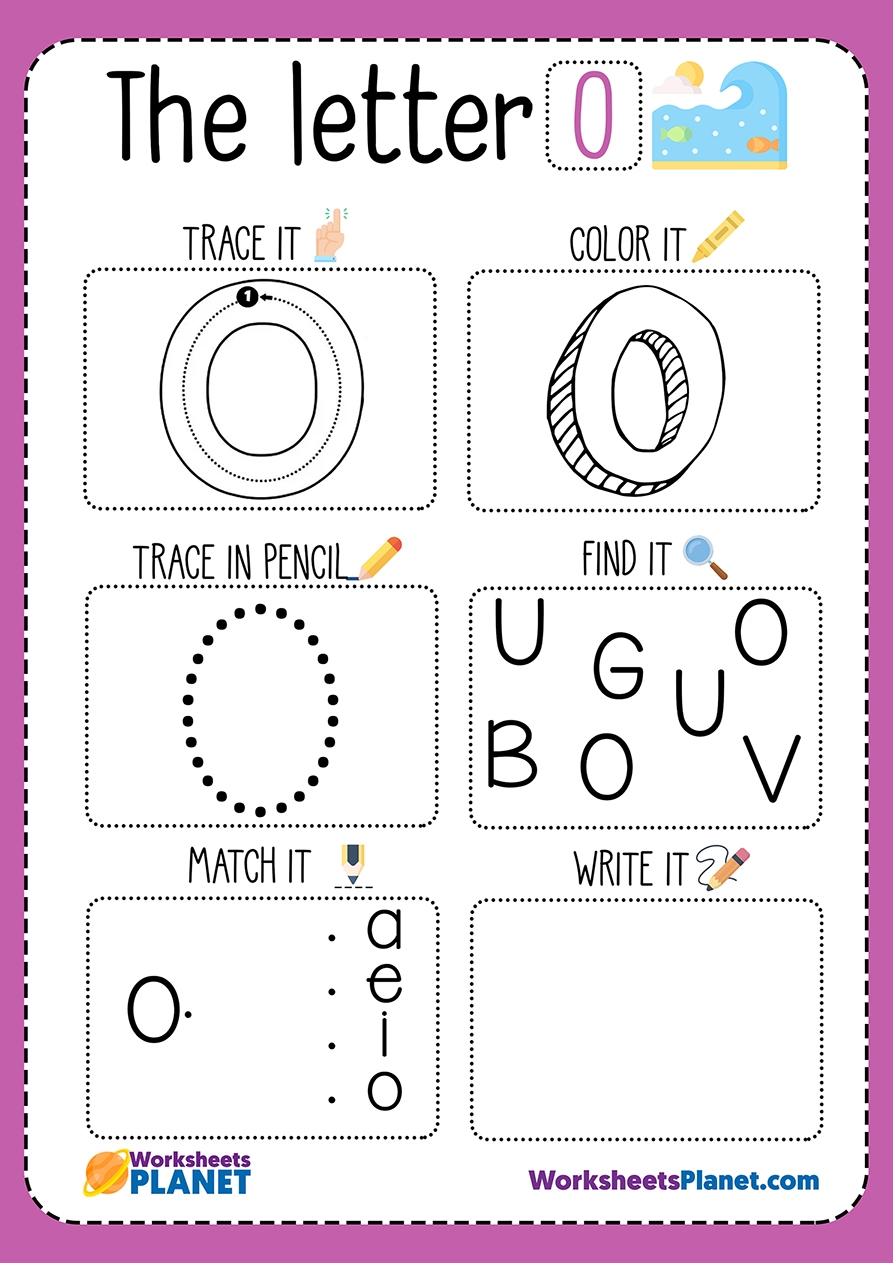 Letter O Kindergarten Worksheets LetterWorksheet