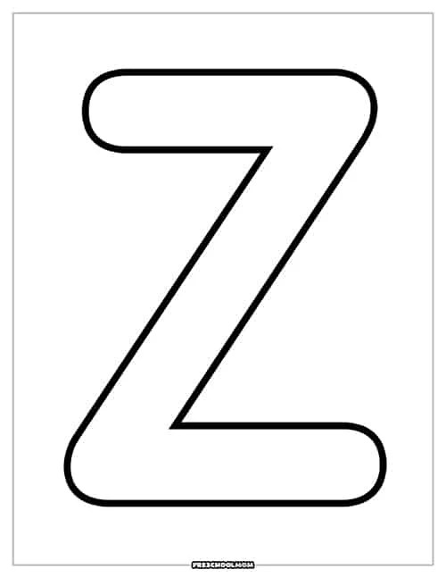 Letter Tracing Alphabet Z Kiddoworksheets Worksheets Library