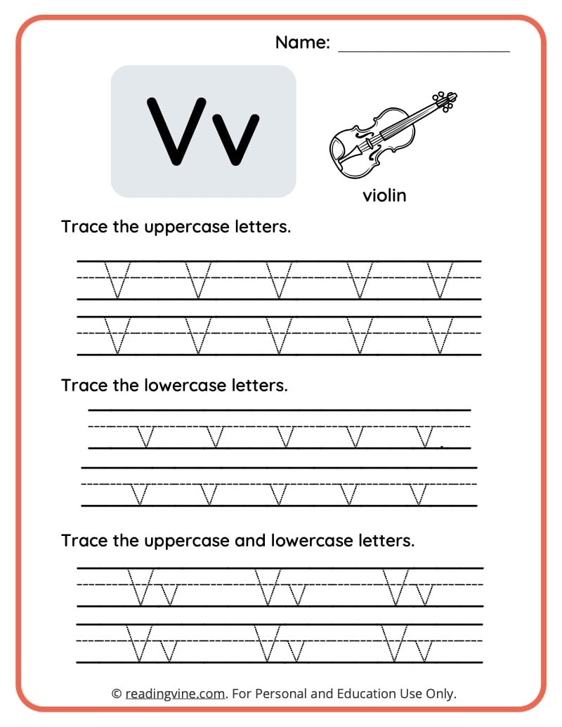 Letter V Cut And Paste Activity Worksheet EnglishBix Worksheets Library