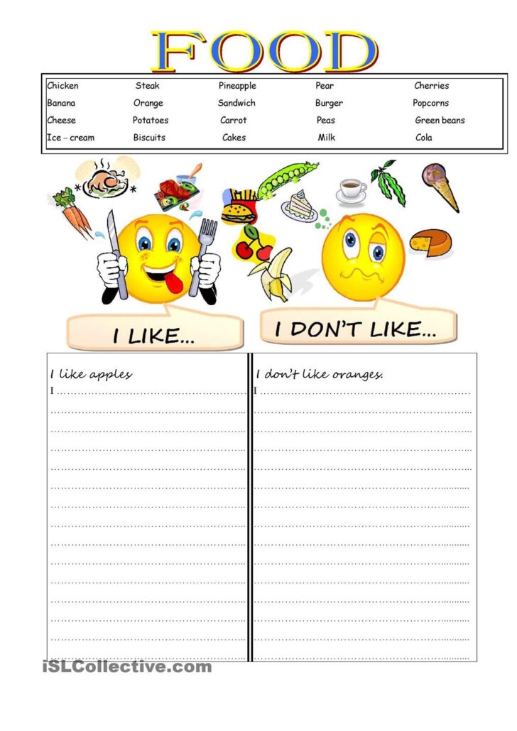 Likes And Dislikes Worksheets Printable 159 Lyana Worksheets