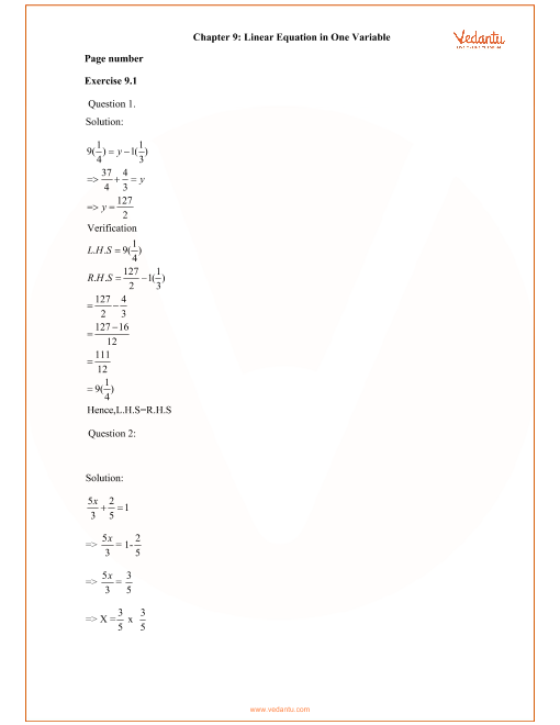 Linear Equation Class 8 Extra Questions At Ellamae Purcell Blog