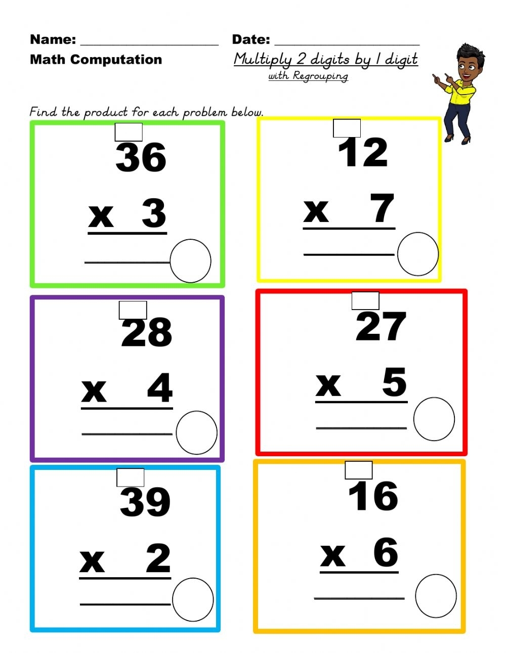 Live Worksheets Multiplication Grade 2 Printable Worksheets