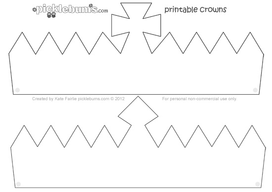 Make A Crown Free Printable Crown Template Picklebums