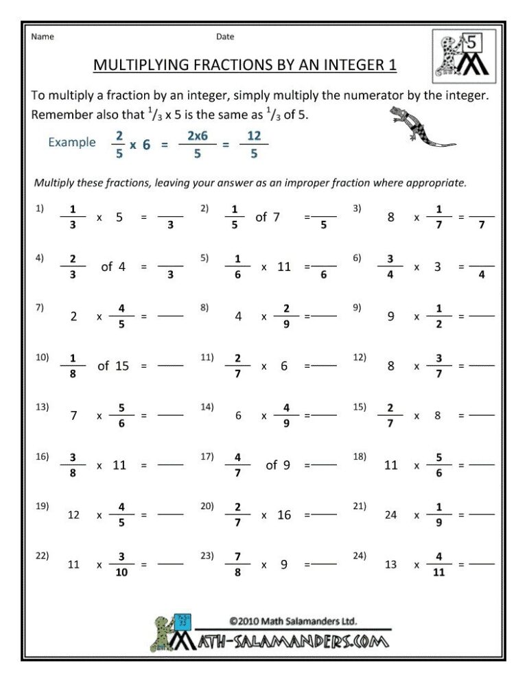 Math Worksheets For 7th Graders - Download Free Printable Templates