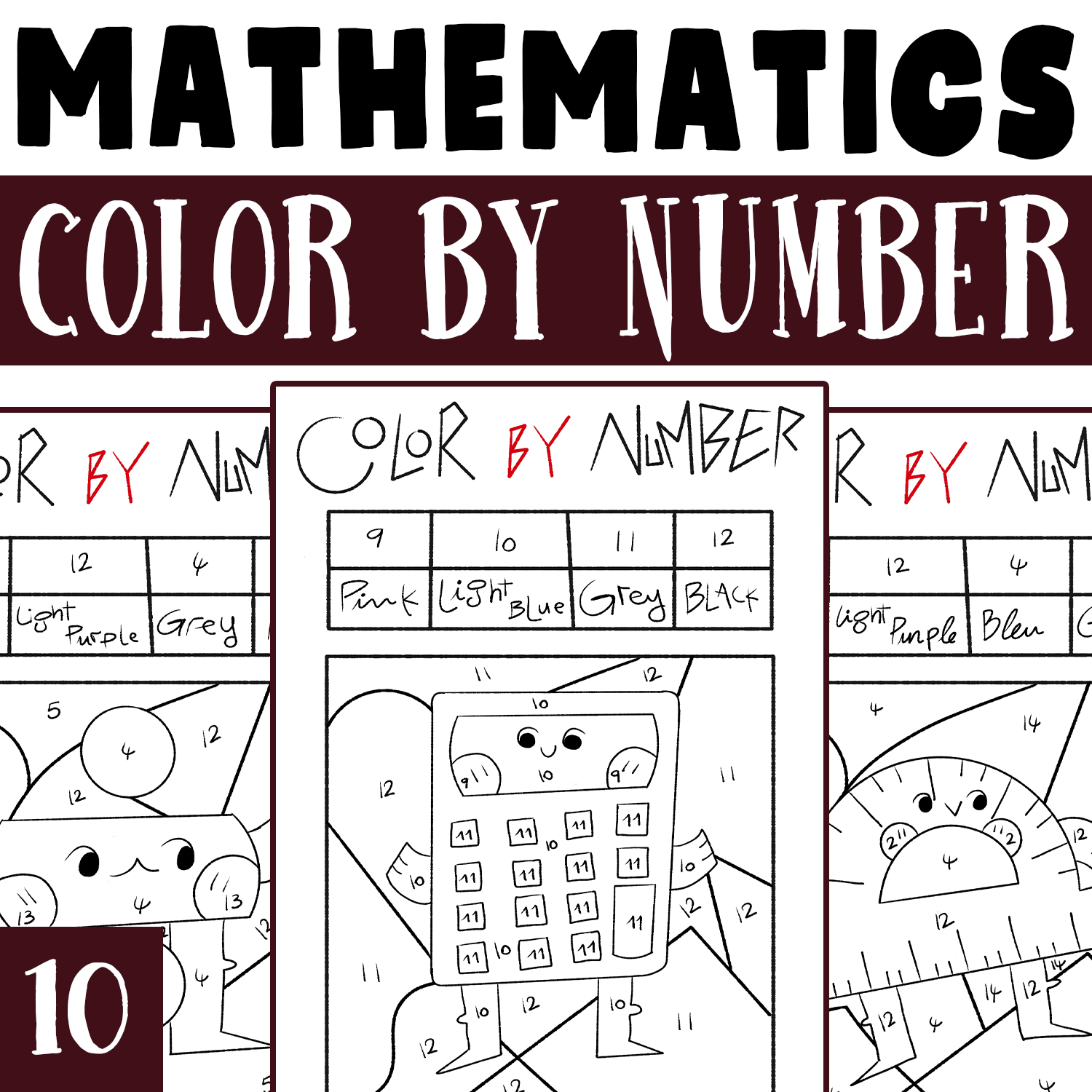 Math Coloring Pages Worksheets Library