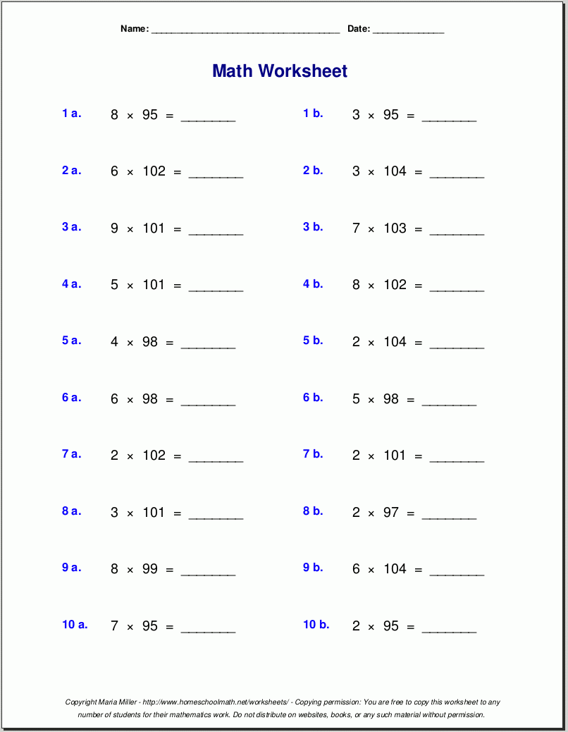 Math Grade 5 Worksheets Math Grade 5 Worksheets