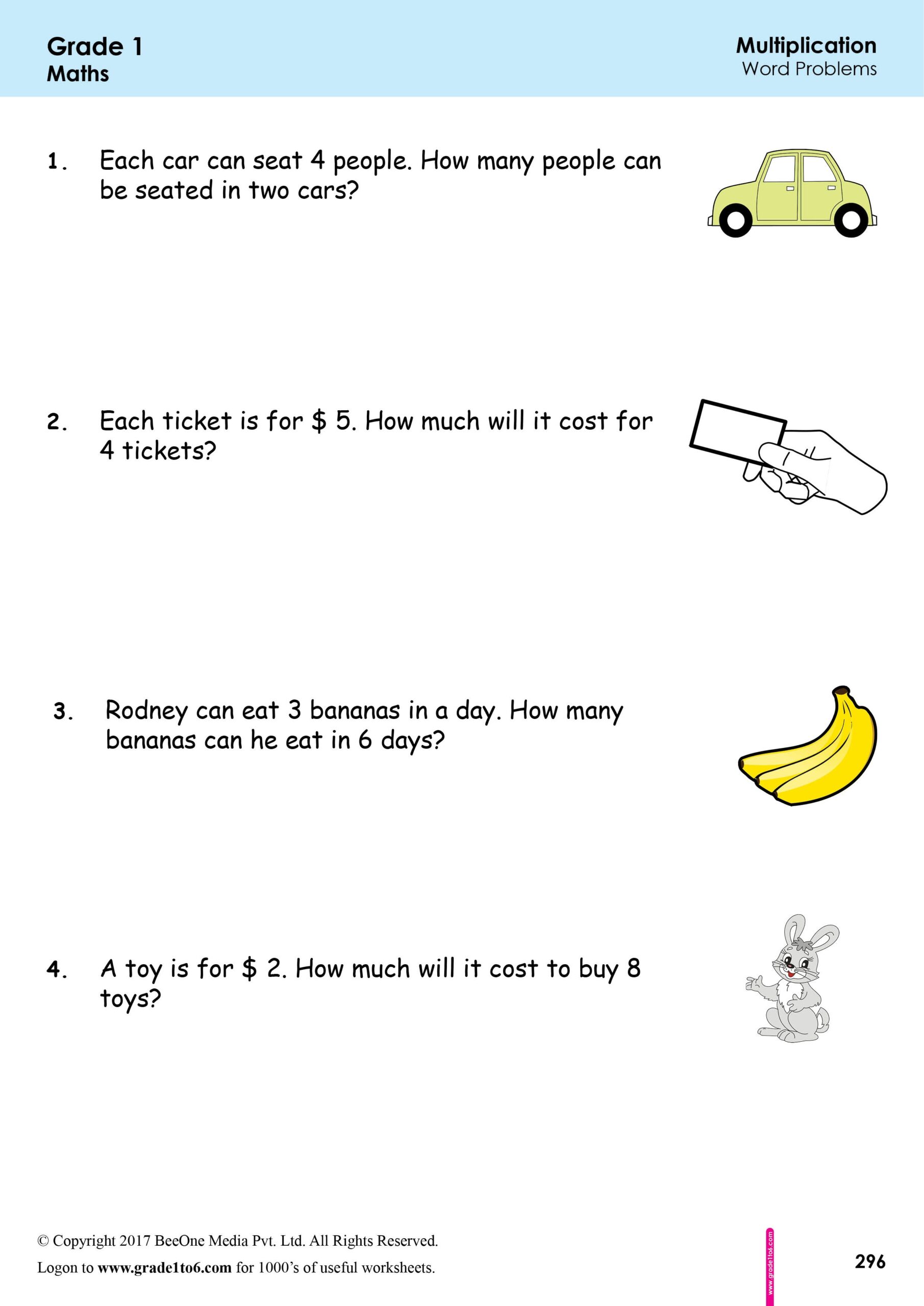 Maths Word Problems Class 1