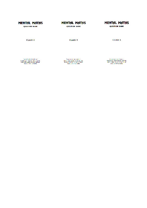 Mental Maths Class 5 PDFCOFFEE COM