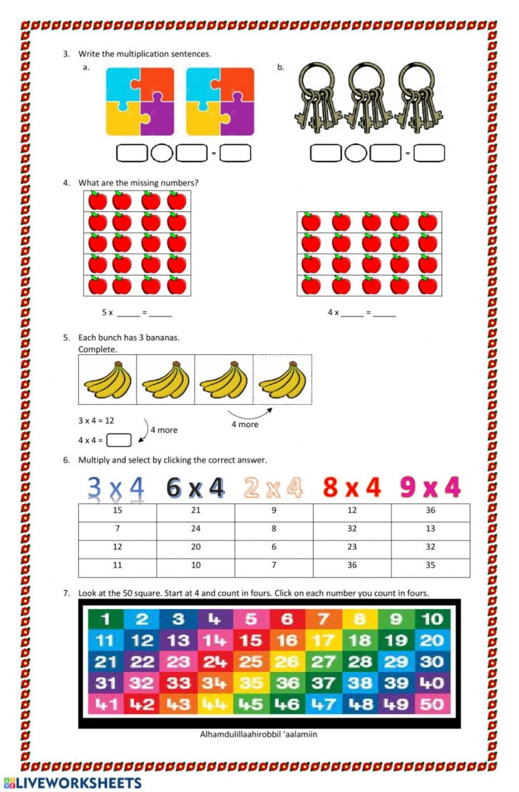 Multiplication Grade 4 Worksheets Multiplication Worksheets